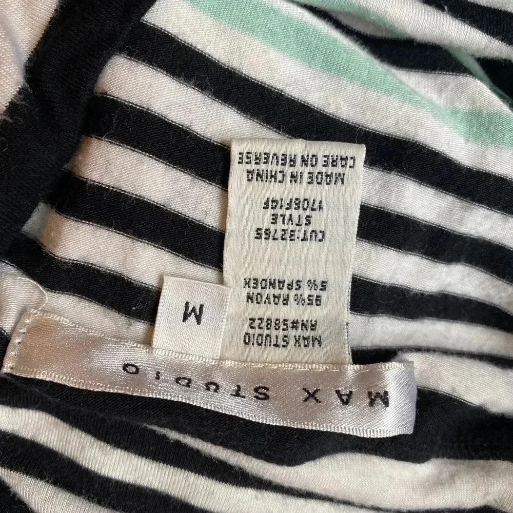 Max Studio Stretchy Striped Beach Summer Maxi Skirt women size M - Picture 4 of 4